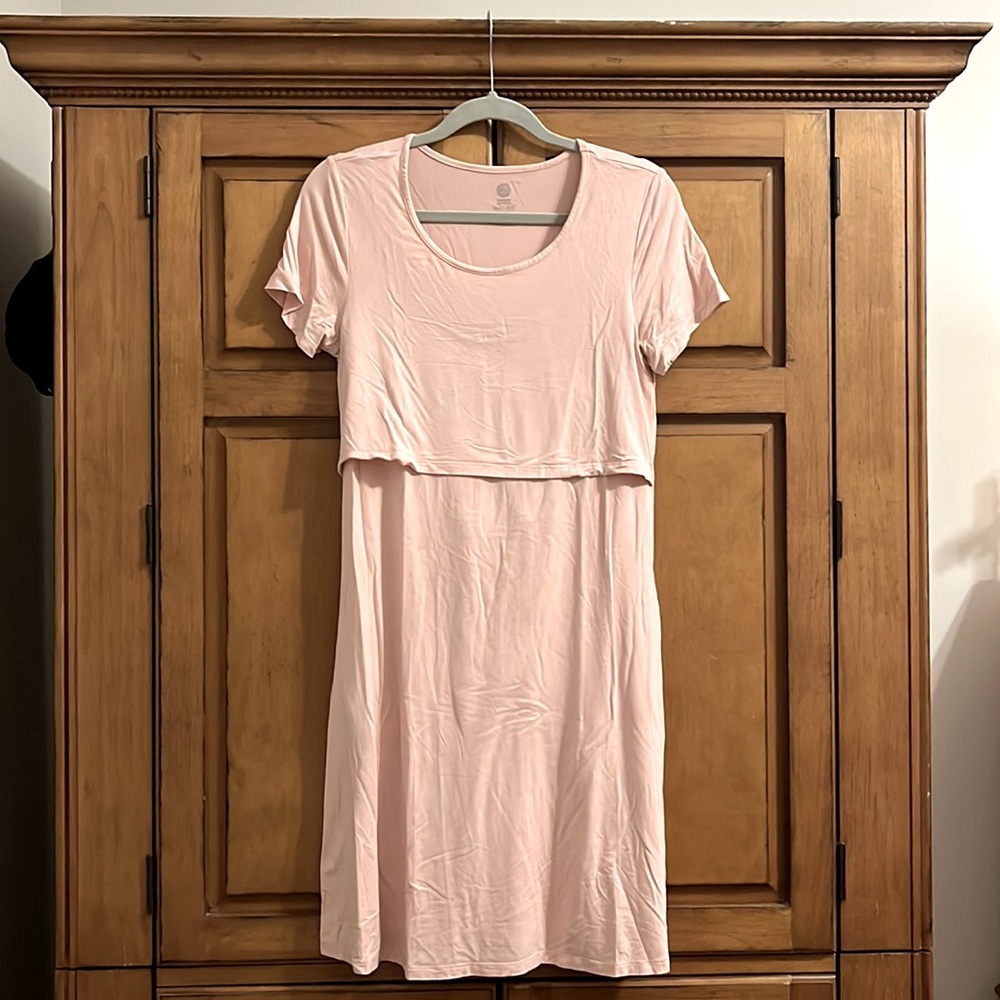 Size S- Kindred Bravely Eleanora Bamboo Maternity & Nursing Lounge Dress.
